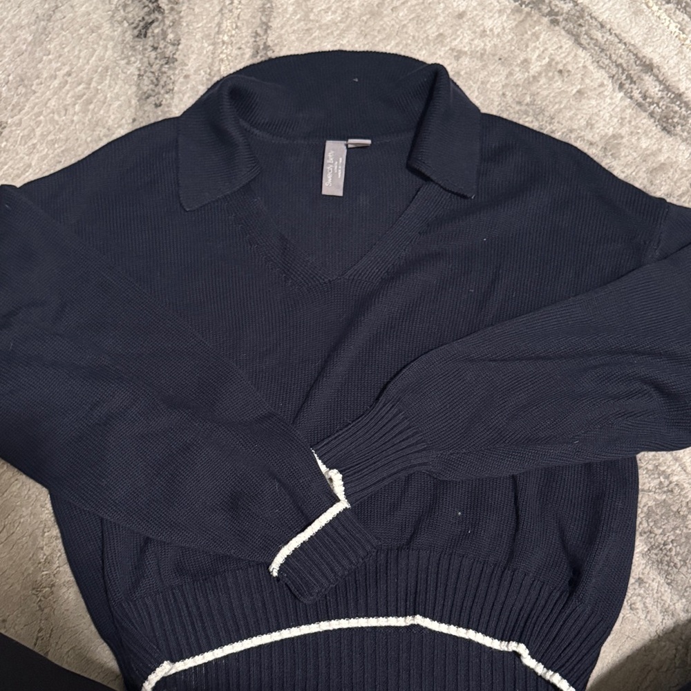 Navy Blue Women Sweater